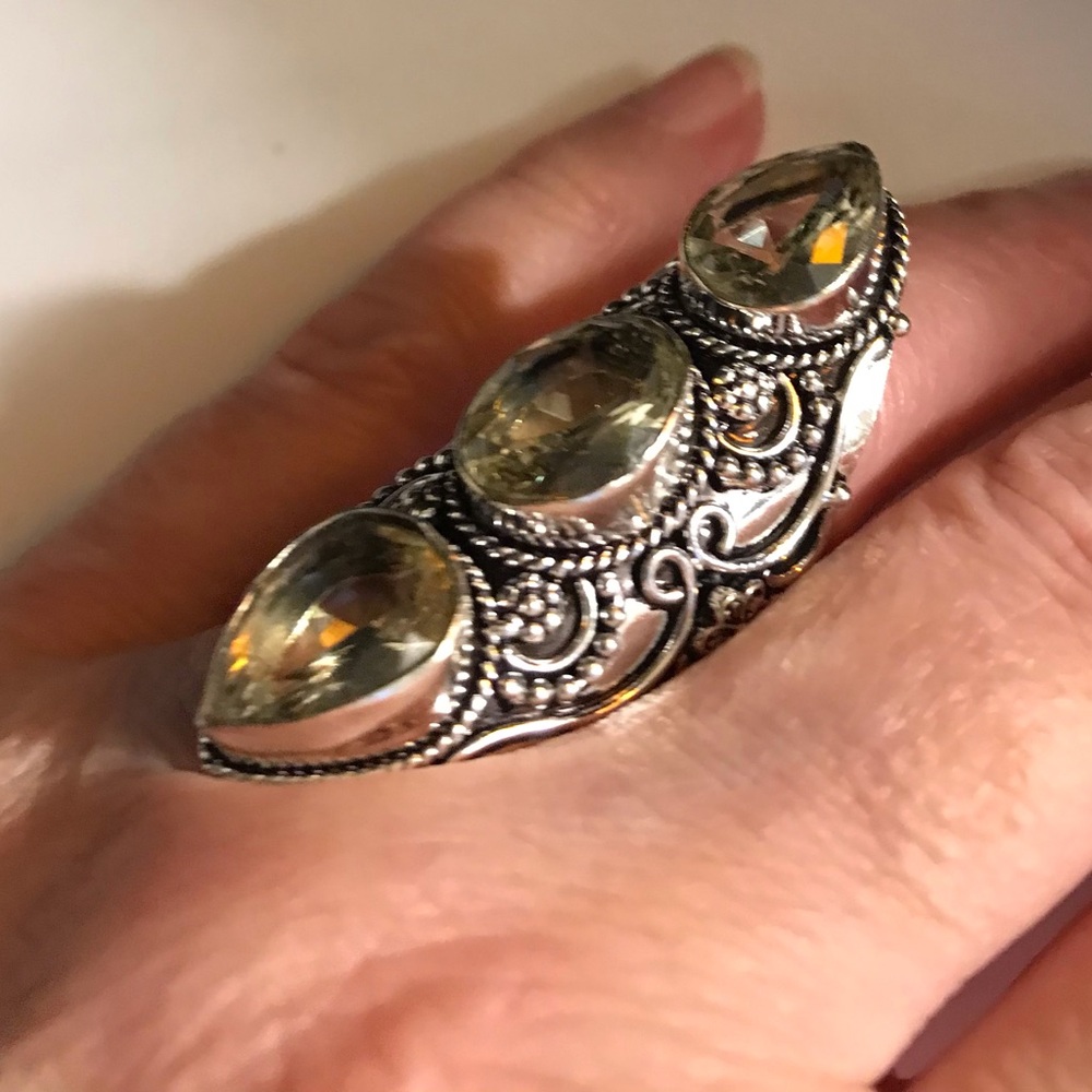 Citrine 925 Sterling Silver Ring
